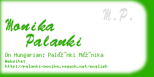 monika palanki business card